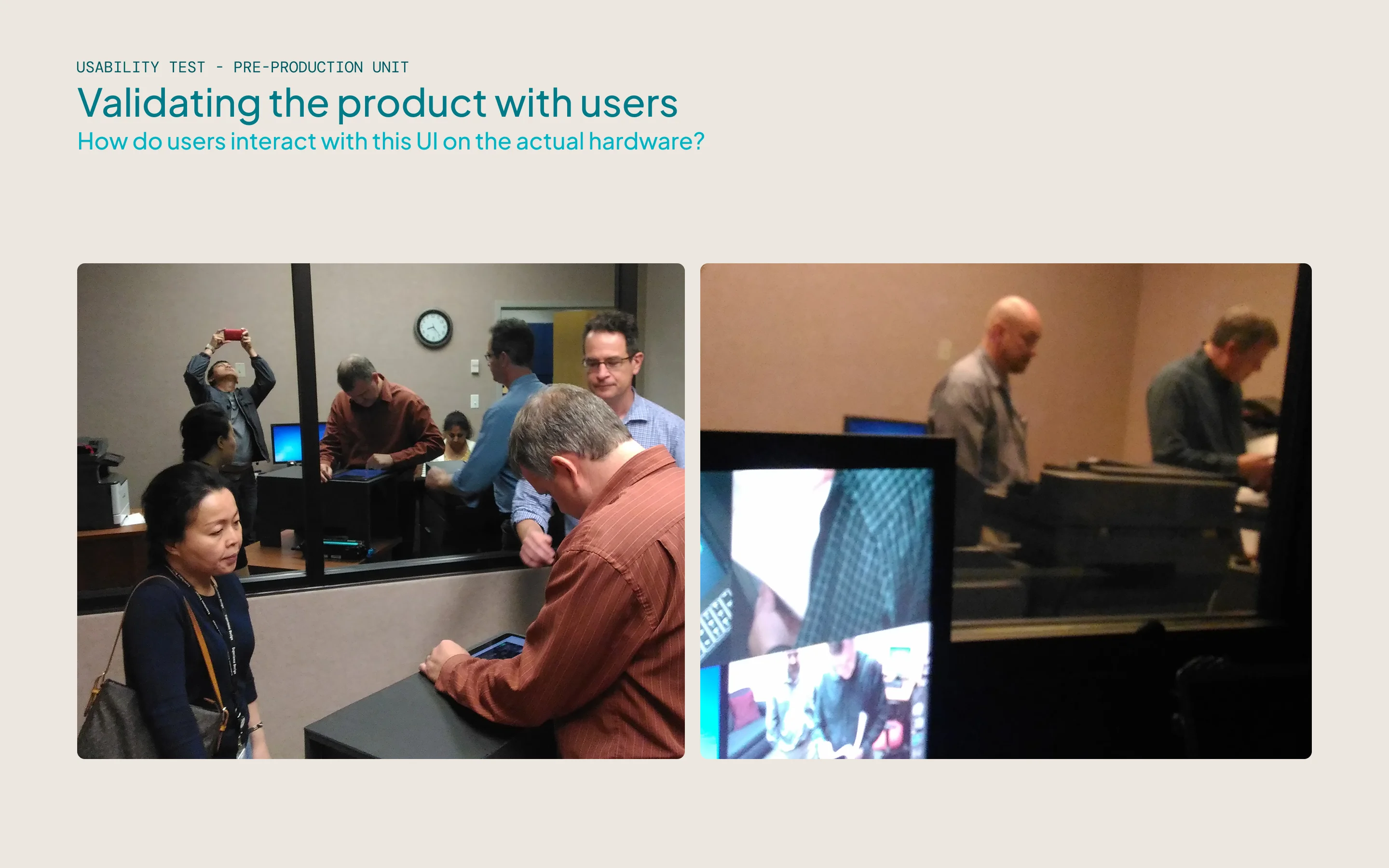 Hallway and Usability Testing